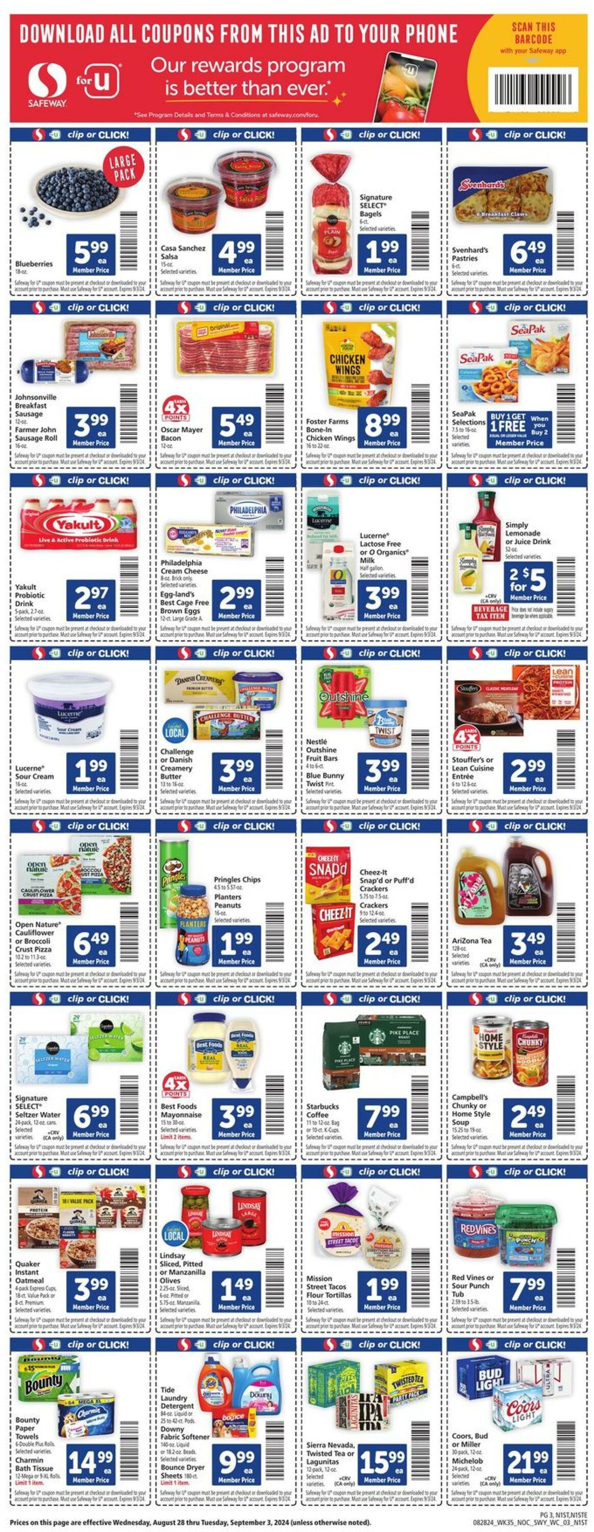 Catalogue Safeway from 08/28/2024