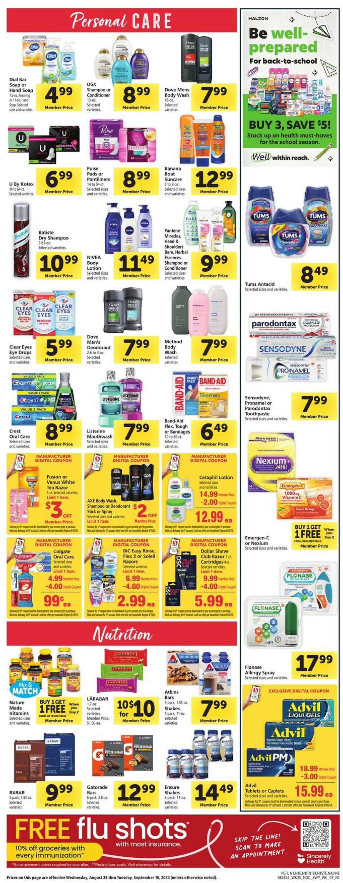 Catalogue Safeway from 08/28/2024