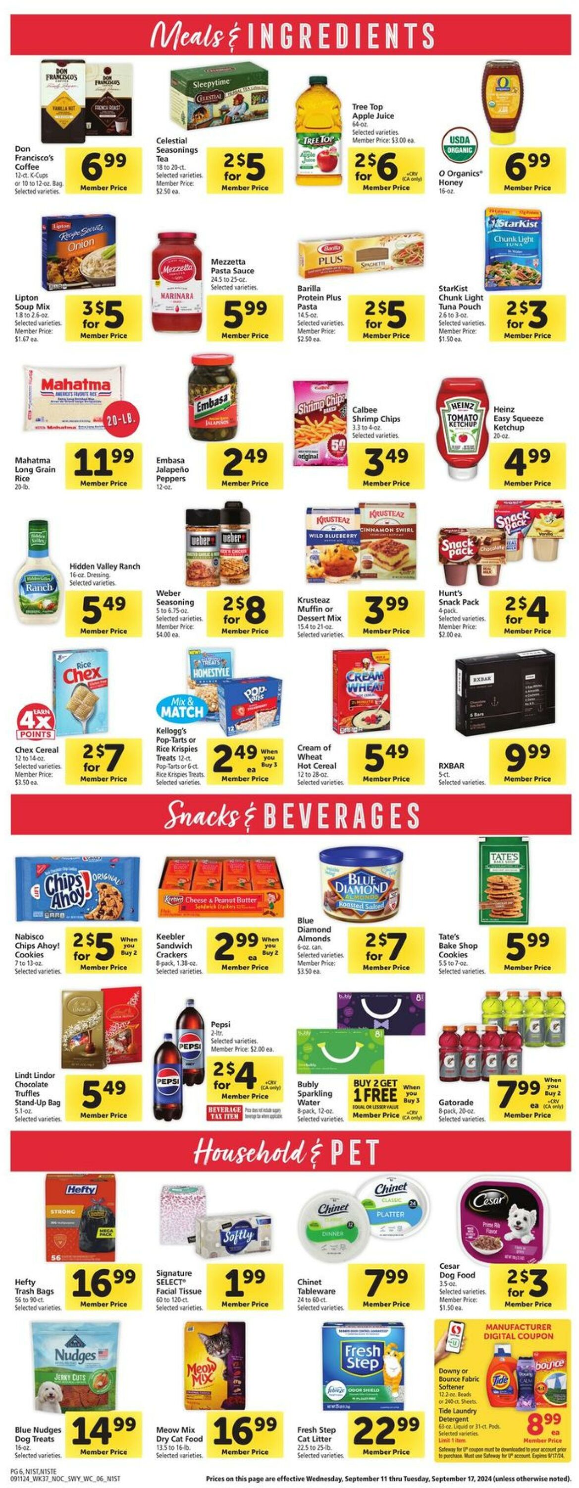 Catalogue Safeway from 09/11/2024