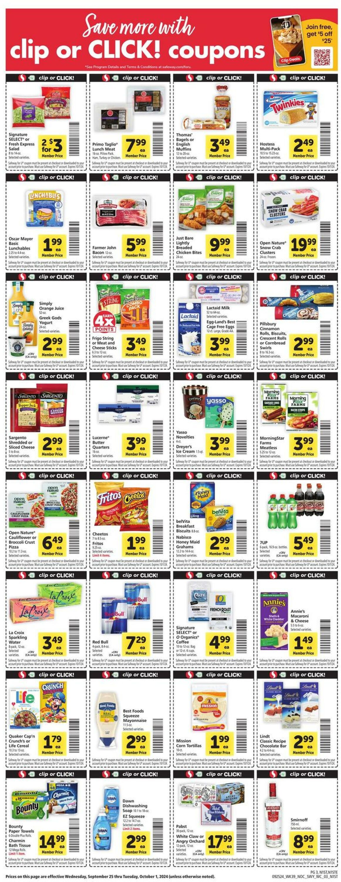 Catalogue Safeway from 09/25/2024