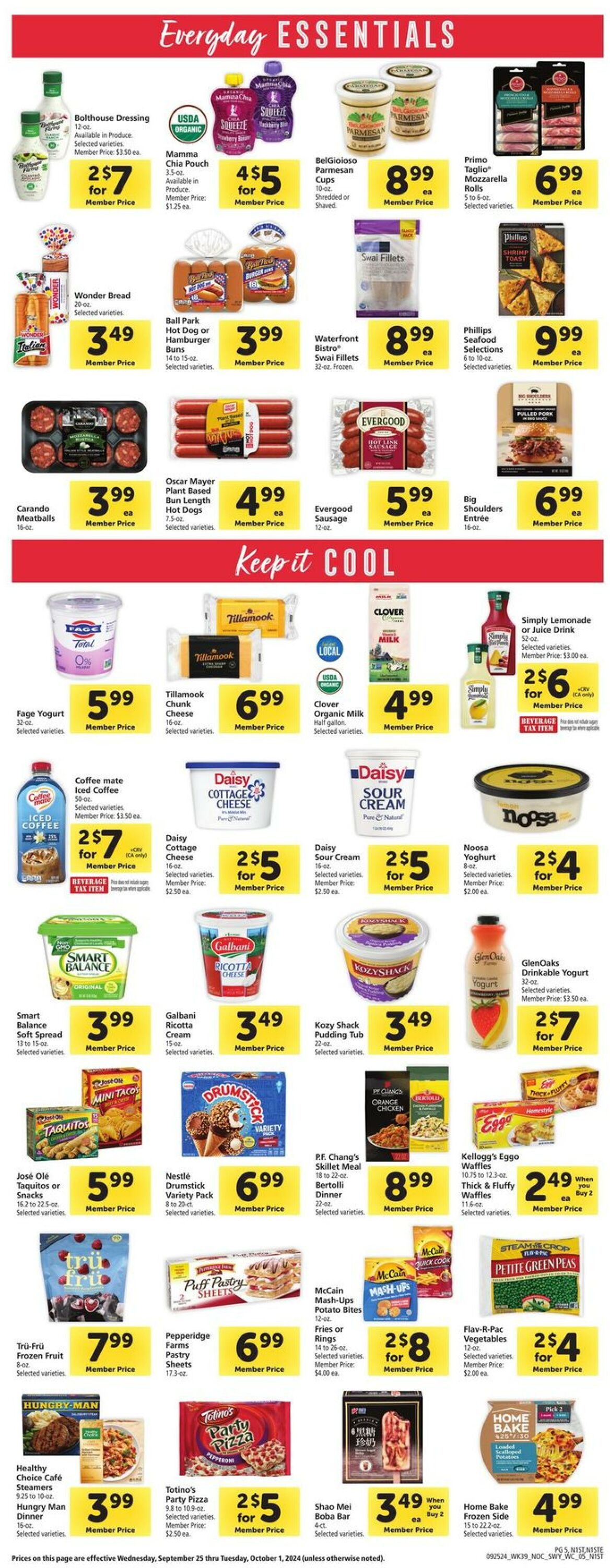 Catalogue Safeway from 09/25/2024