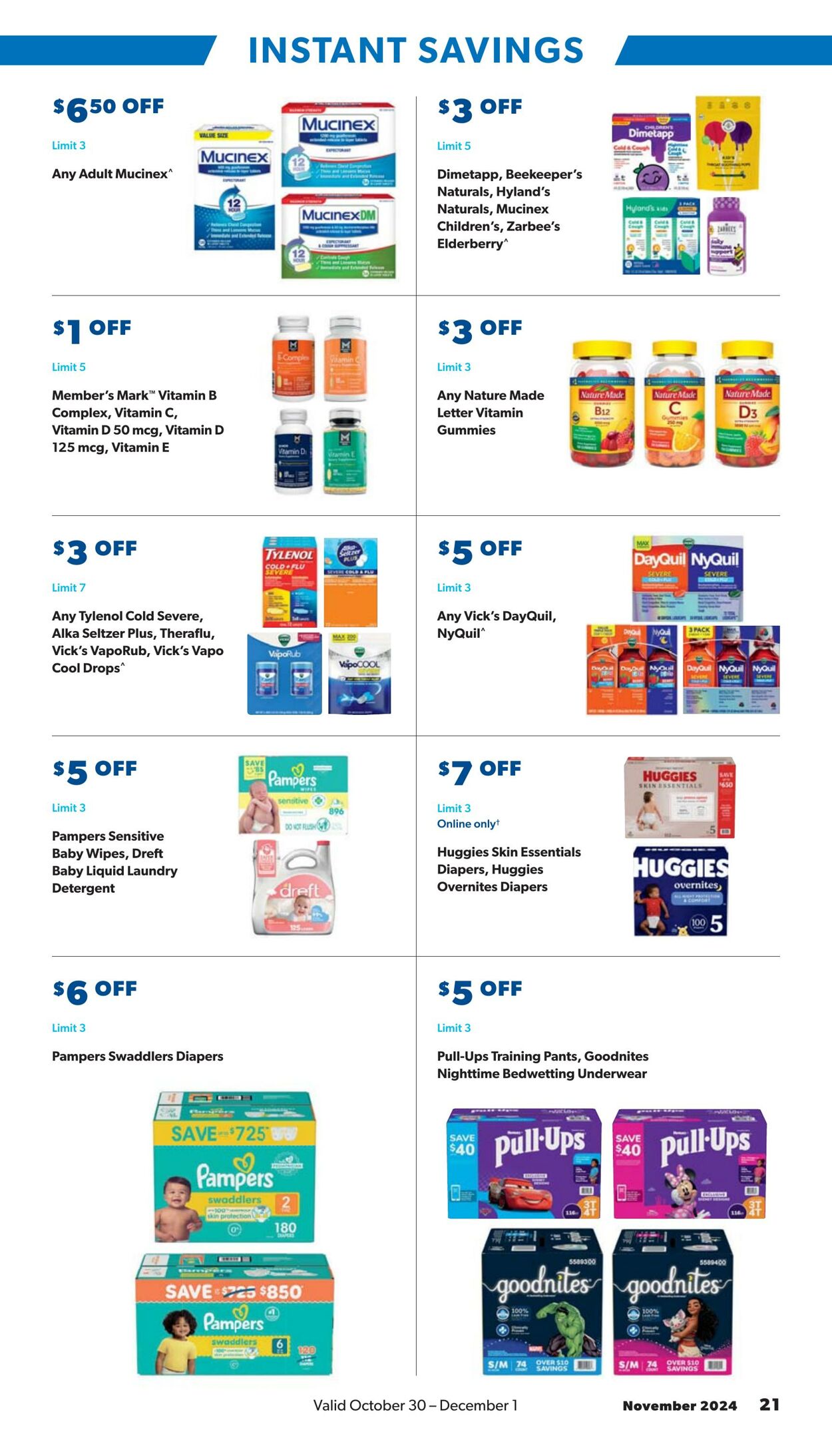 Catalogue Sam's Club from 10/30/2024