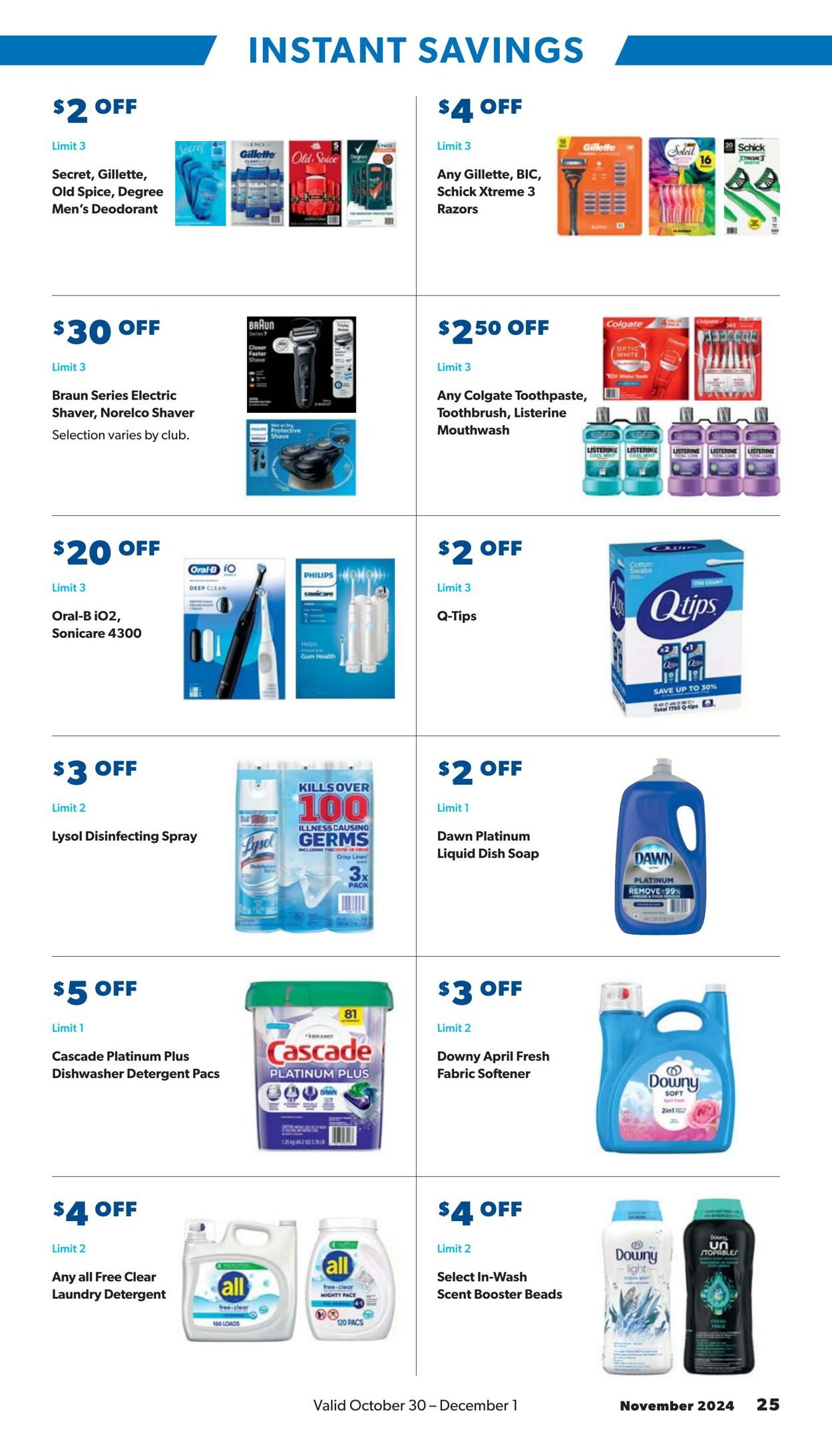 Catalogue Sam's Club from 10/30/2024