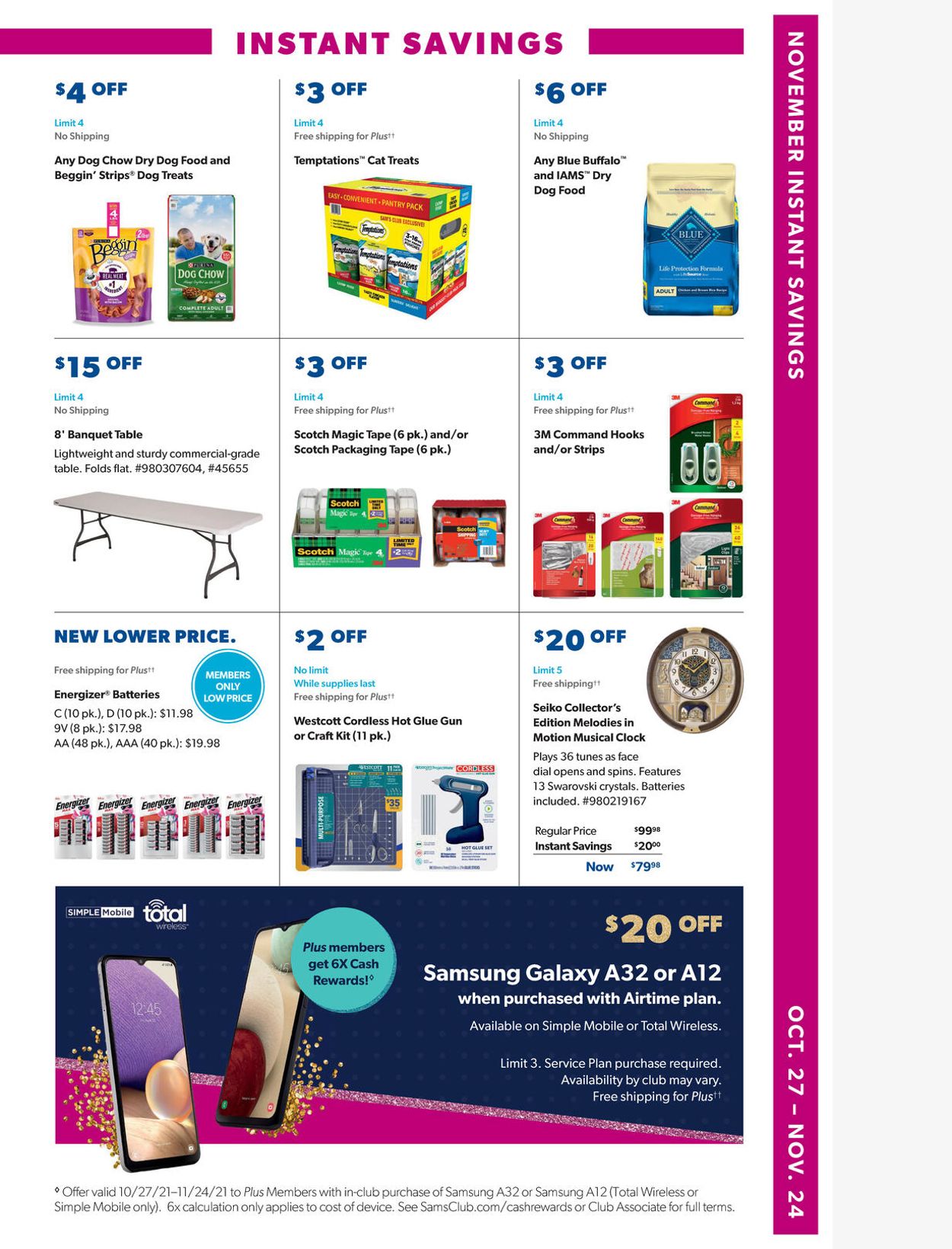 Catalogue Sam's Club from 10/27/2021