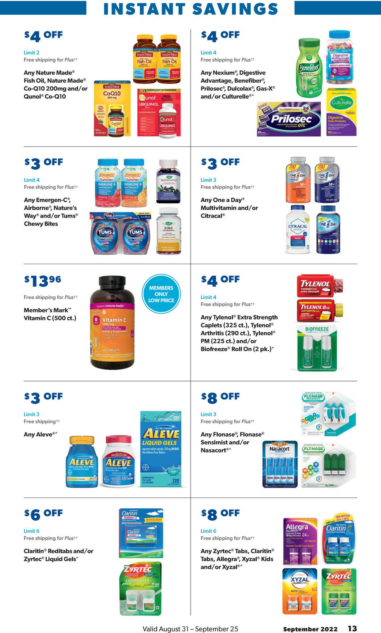 Catalogue Sam's Club from 08/31/2022