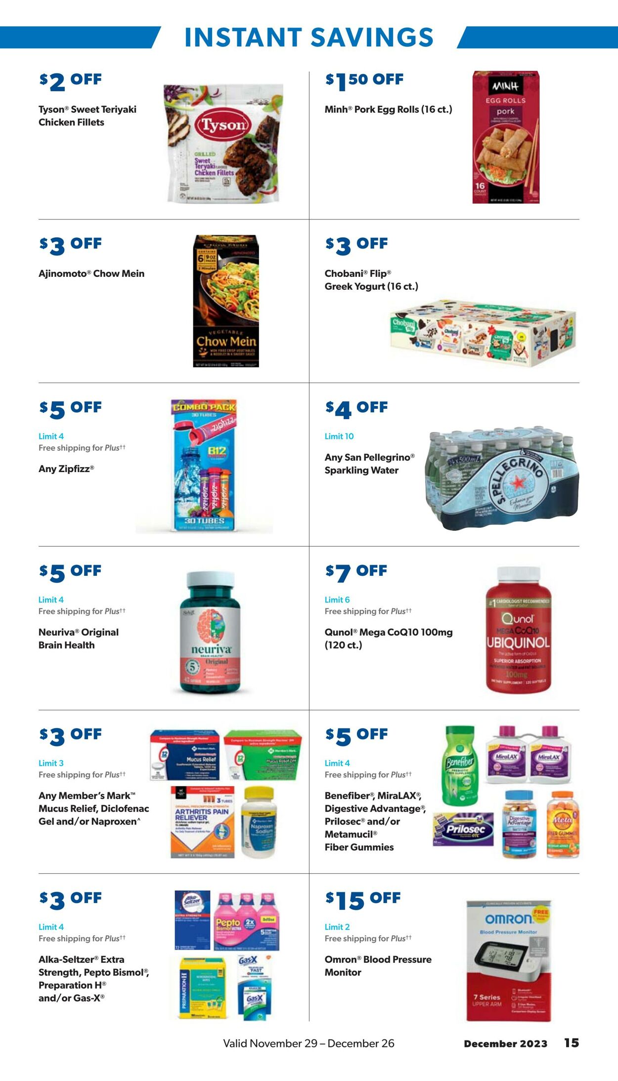 Catalogue Sam's Club from 11/26/2023