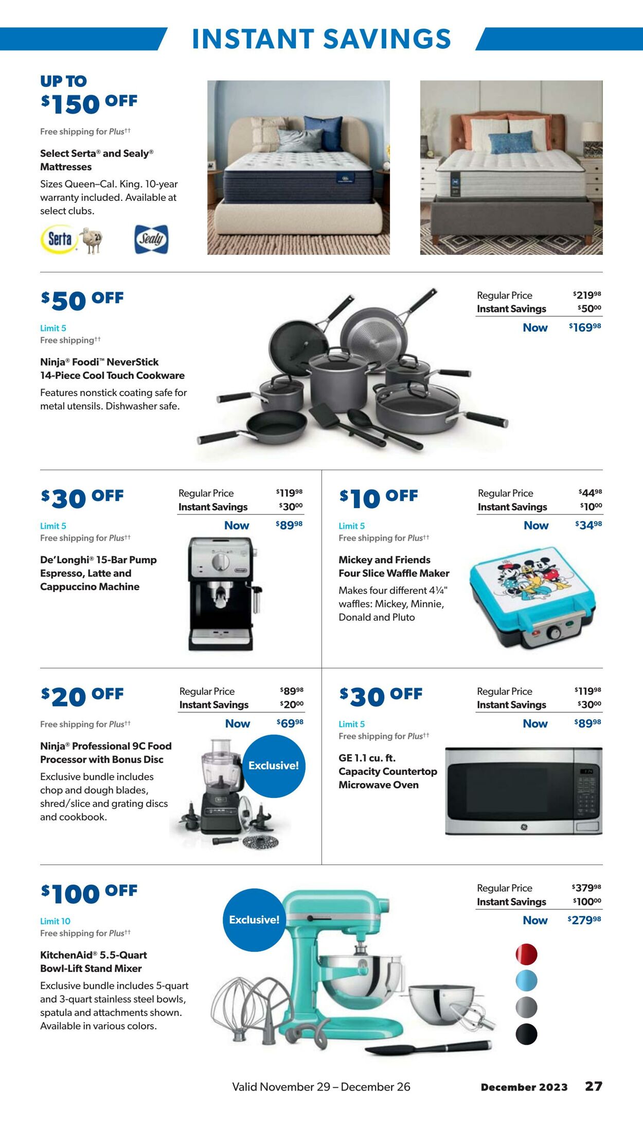 Catalogue Sam's Club from 11/26/2023