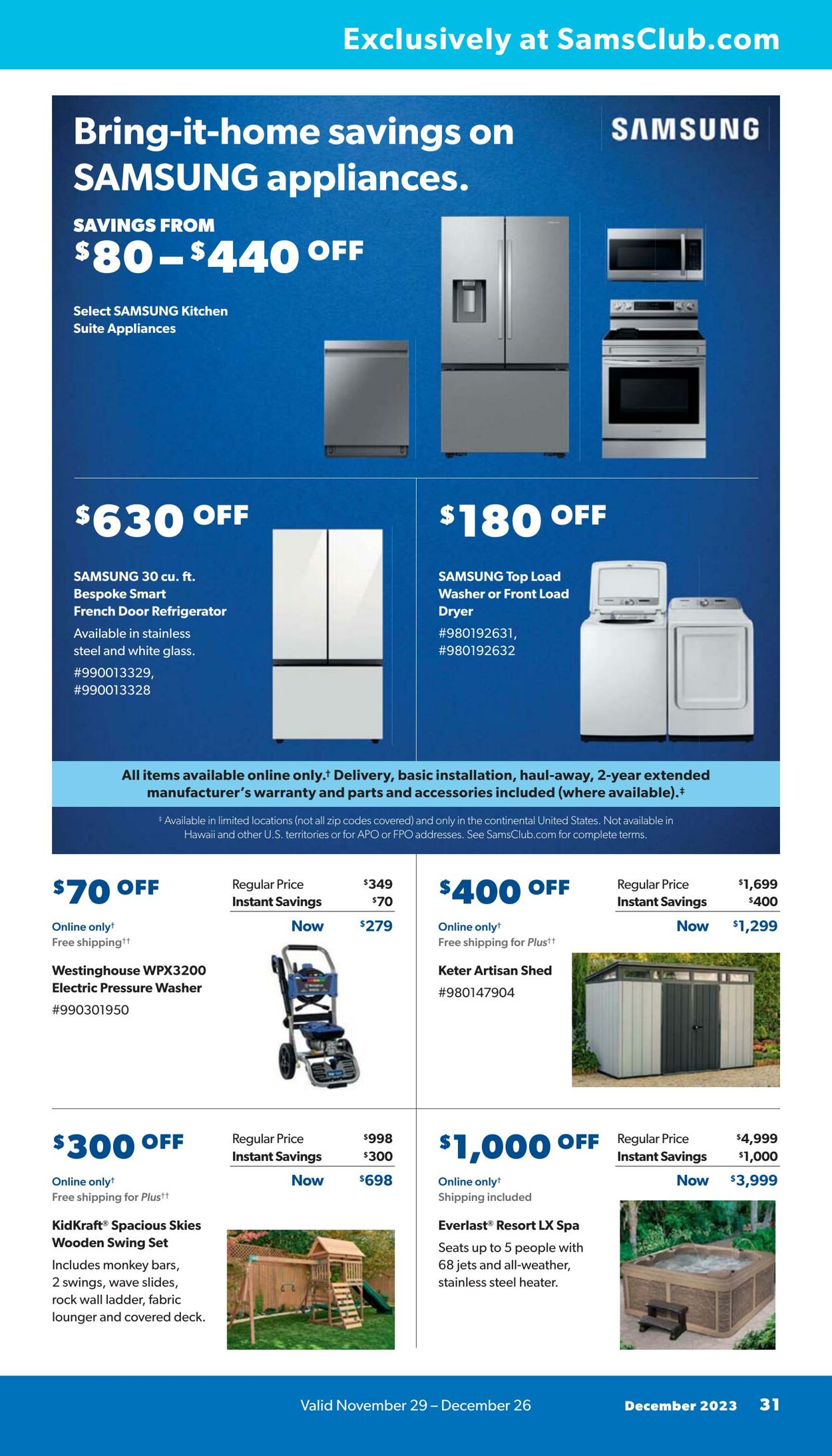 Catalogue Sam's Club from 11/26/2023