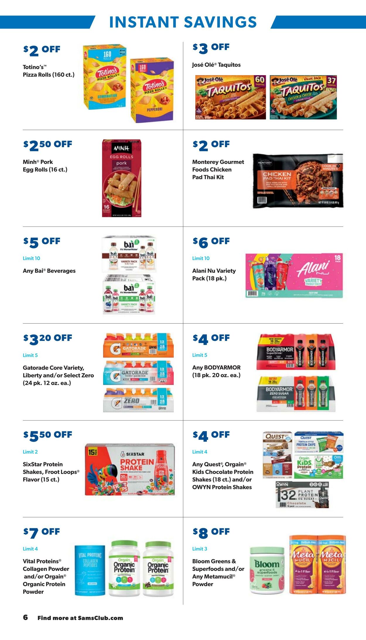 Catalogue Sam's Club from 08/28/2024