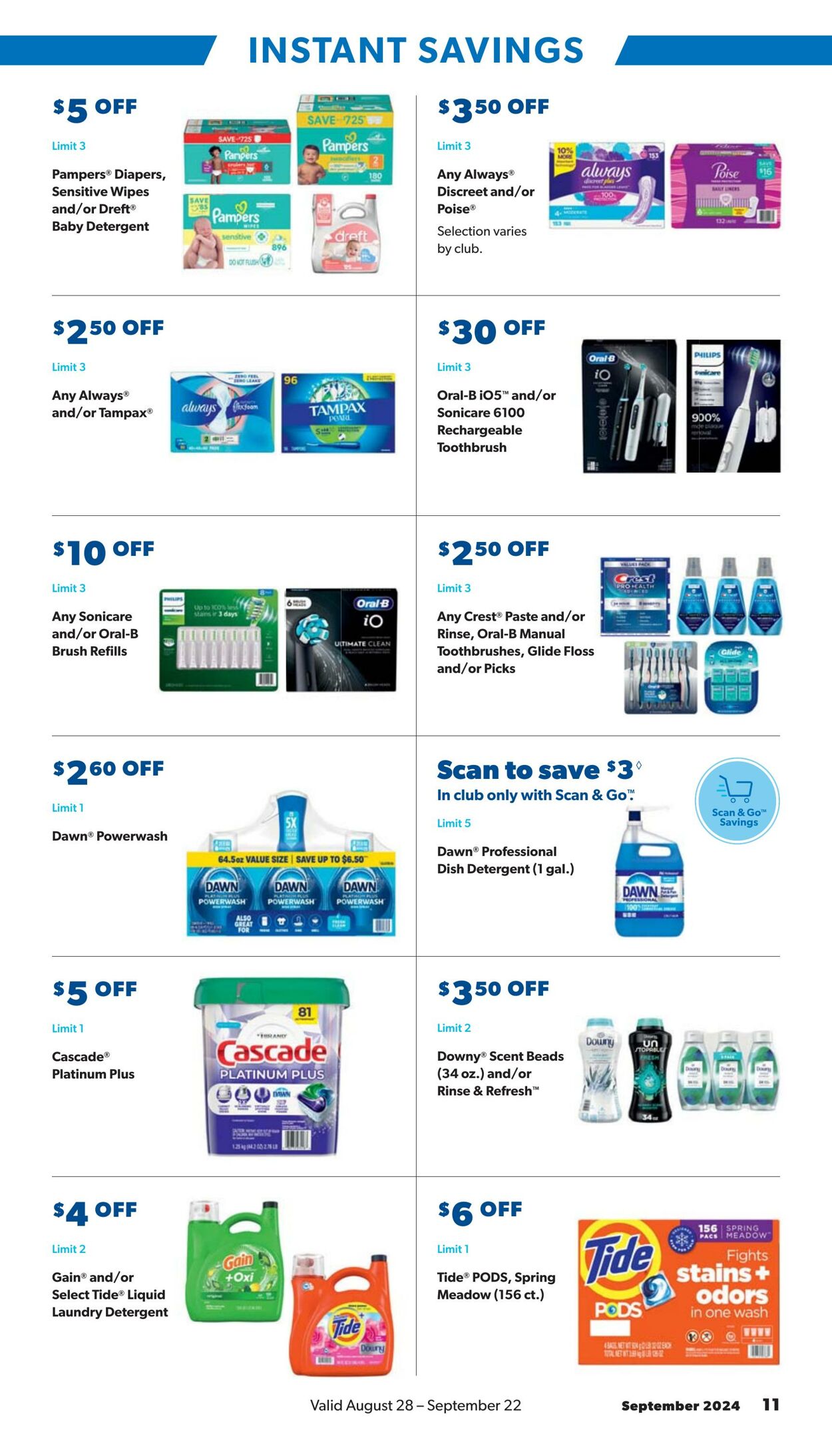 Catalogue Sam's Club from 08/28/2024