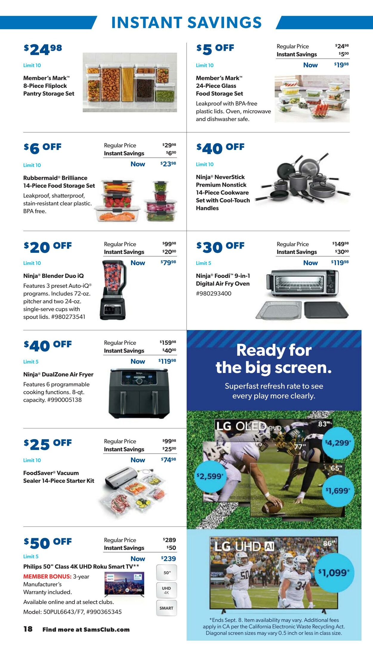 Catalogue Sam's Club from 08/28/2024