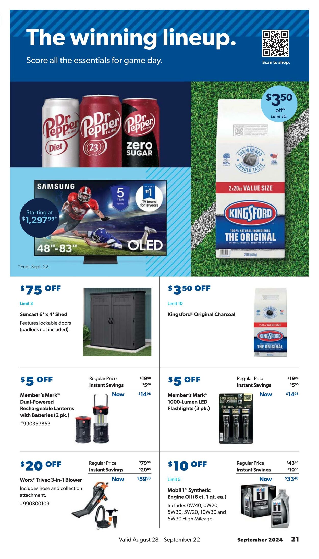 Catalogue Sam's Club from 08/28/2024