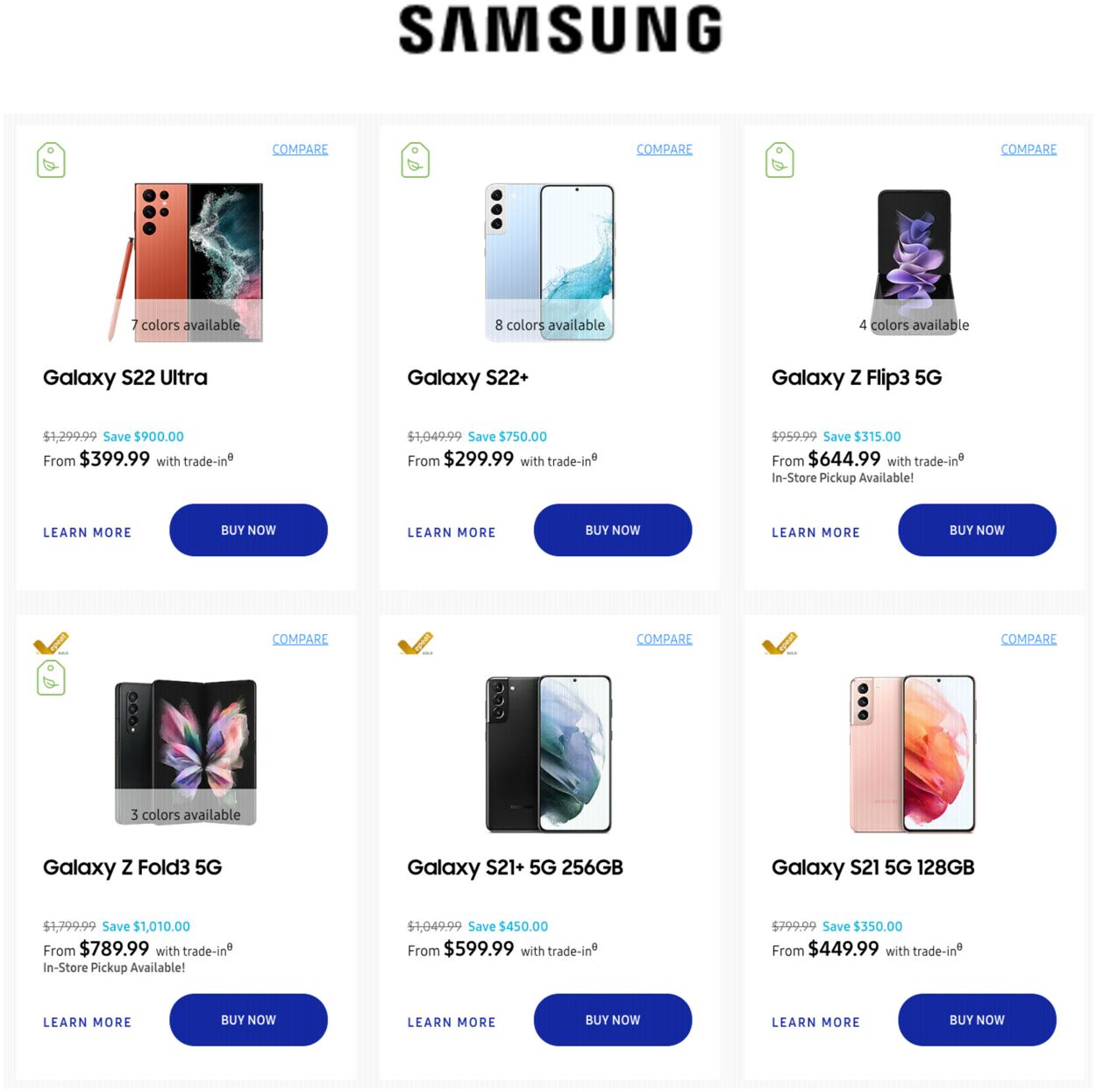 Catalogue Samsung from 10/24/2022
