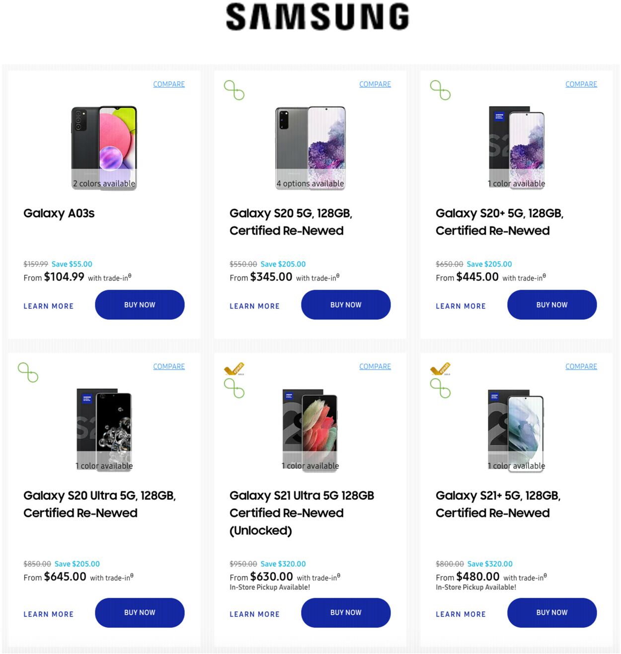 Catalogue Samsung from 10/24/2022