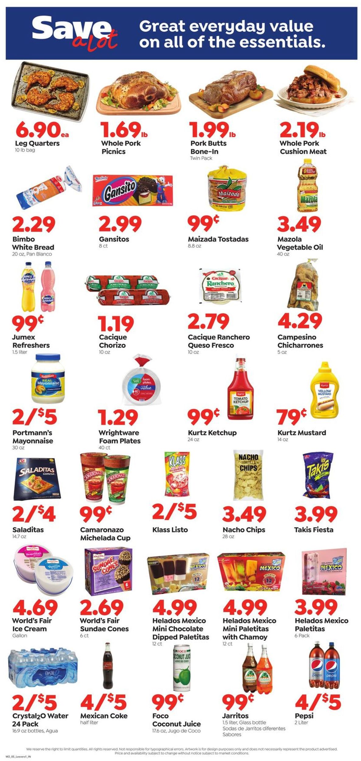 Catalogue Save a Lot from 05/08/2019