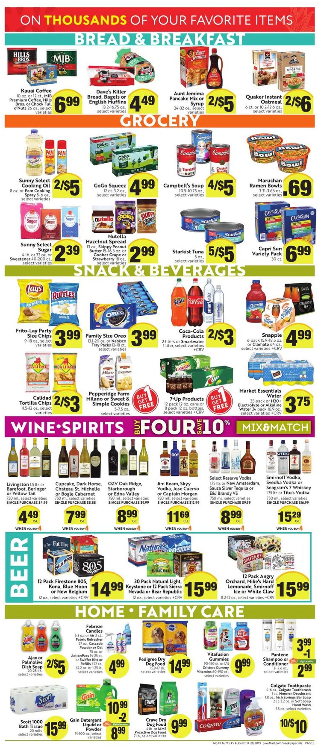 Catalogue Save Mart from 08/14/2019