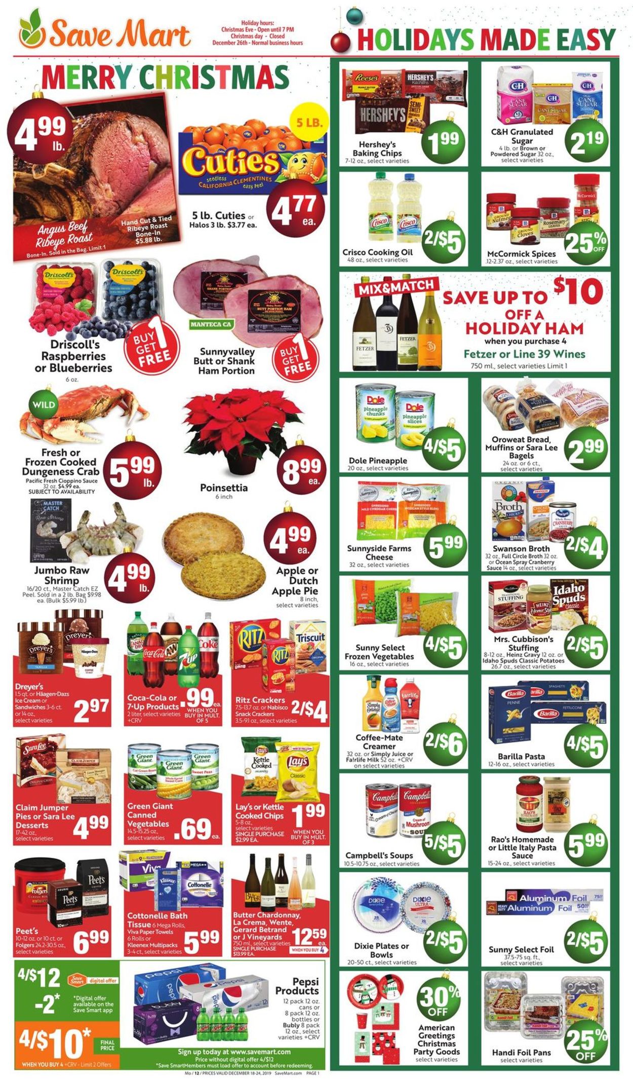 Catalogue Save Mart from 12/18/2019