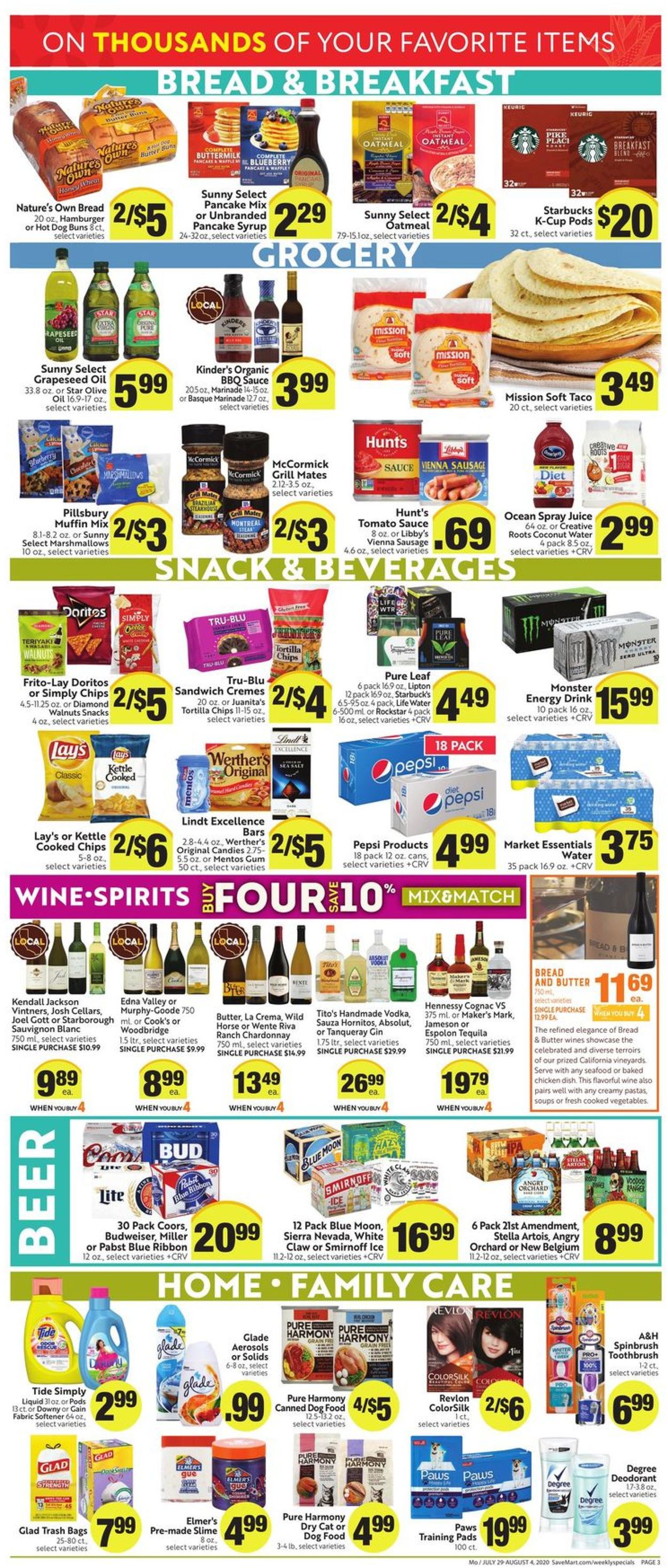 Catalogue Save Mart from 07/29/2020