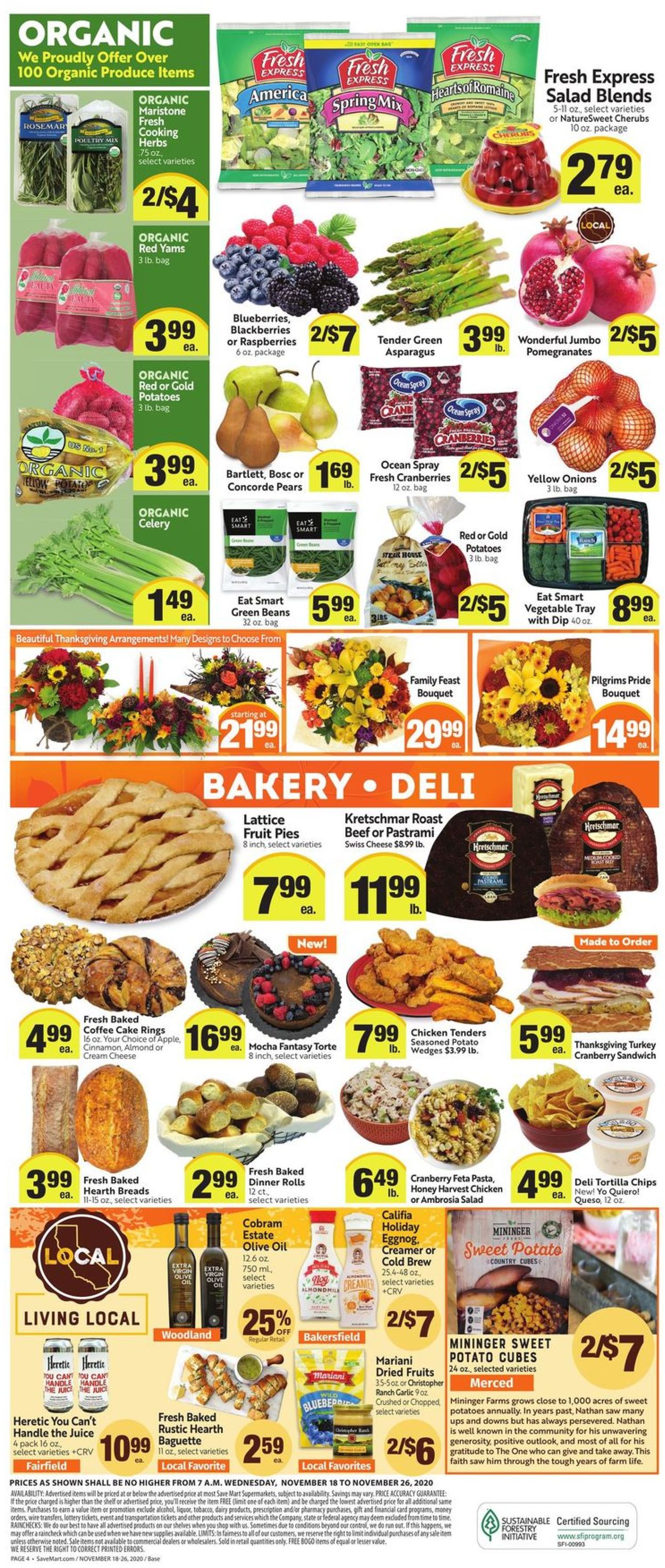 Catalogue Save Mart Thanksgiving ad 2020 from 11/18/2020