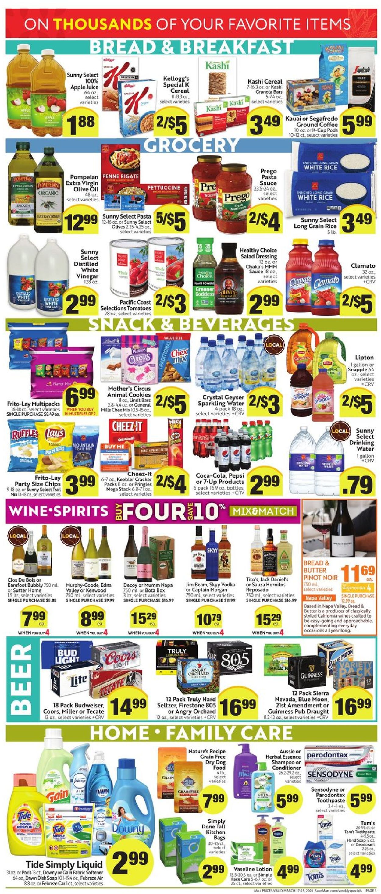 Catalogue Save Mart from 03/17/2021