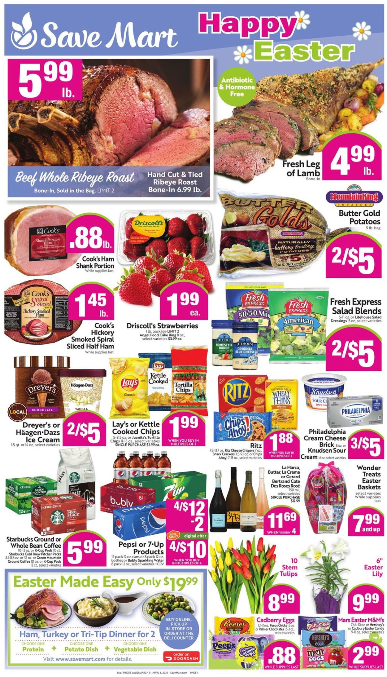 Catalogue Save Mart Easter 2021 ad from 03/31/2021