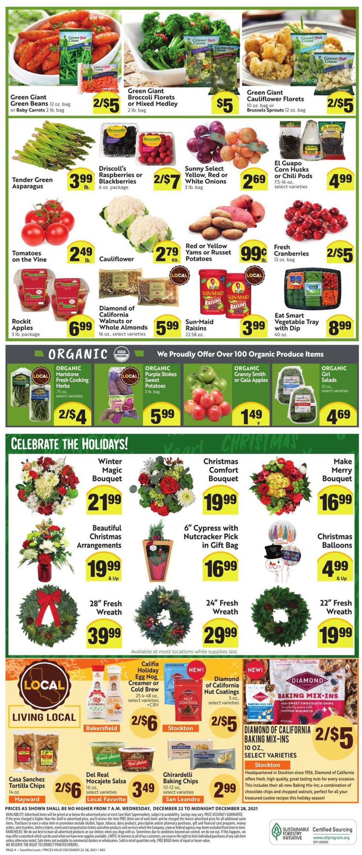 Catalogue Save Mart HOLIDAY 2021 from 12/22/2021