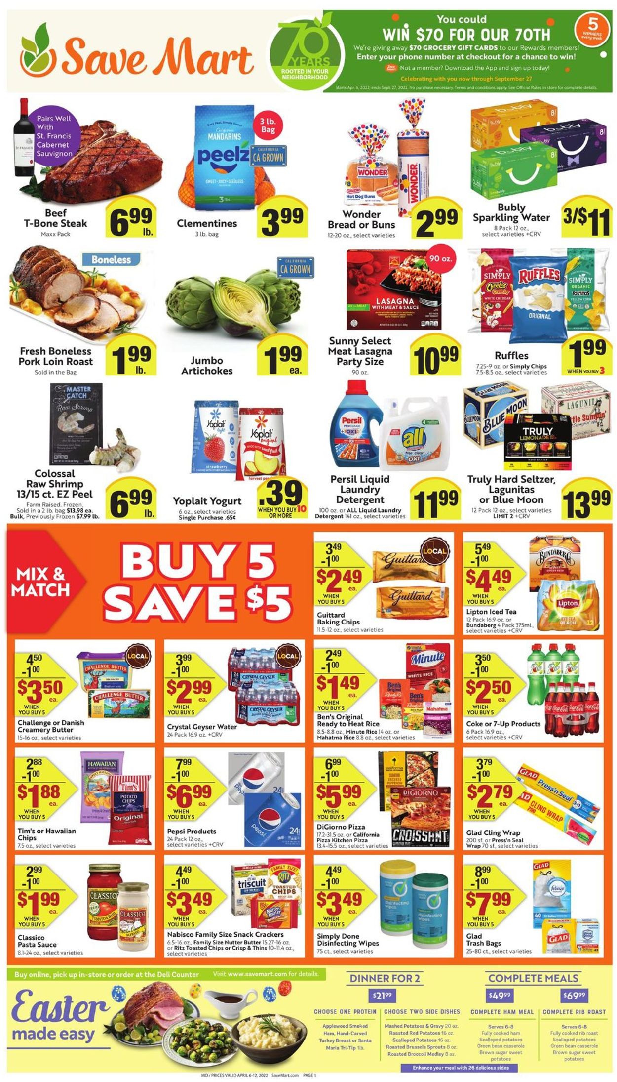 Catalogue Save Mart EASTER 2022 from 04/06/2022