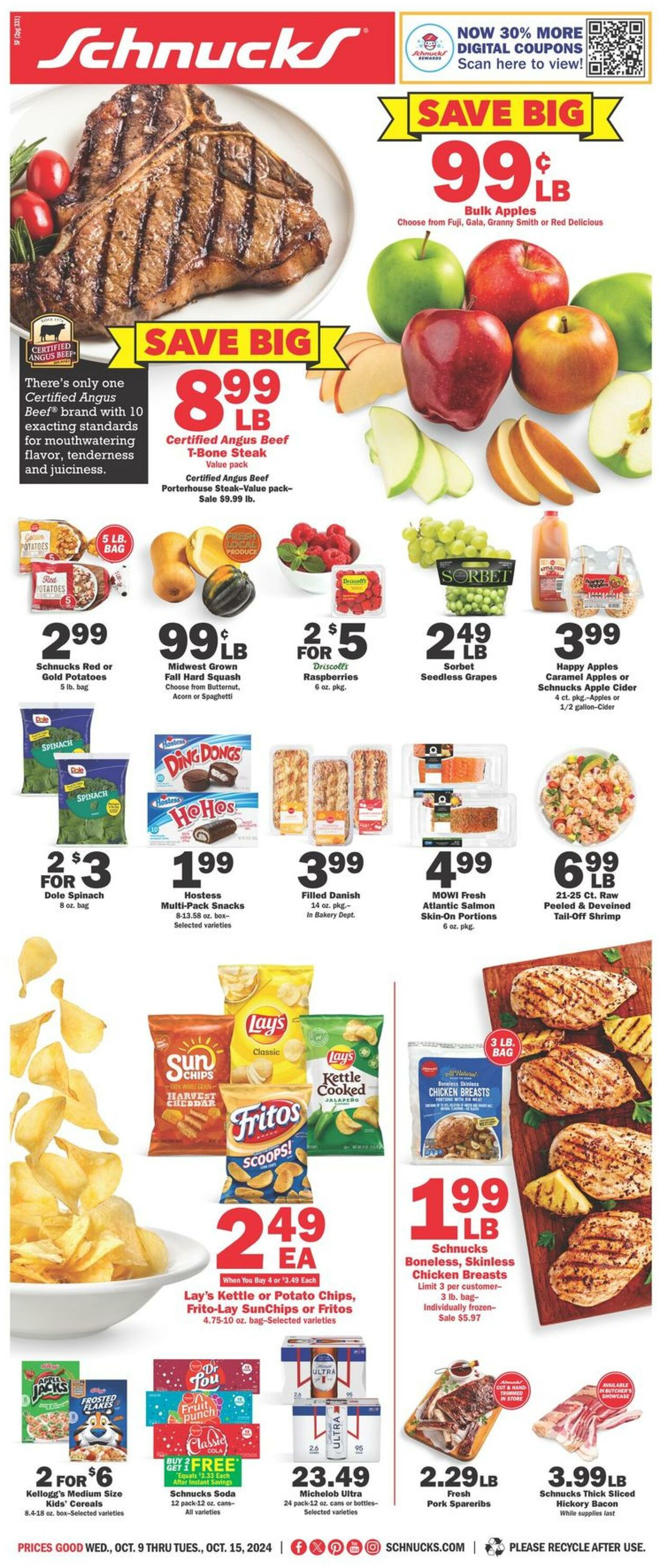 Catalogue Schnucks from 10/09/2024