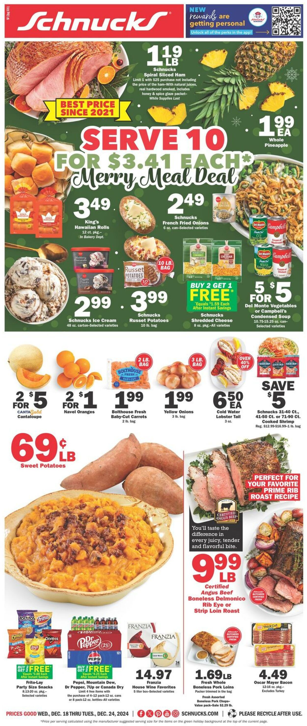 Catalogue Schnucks from 12/18/2024