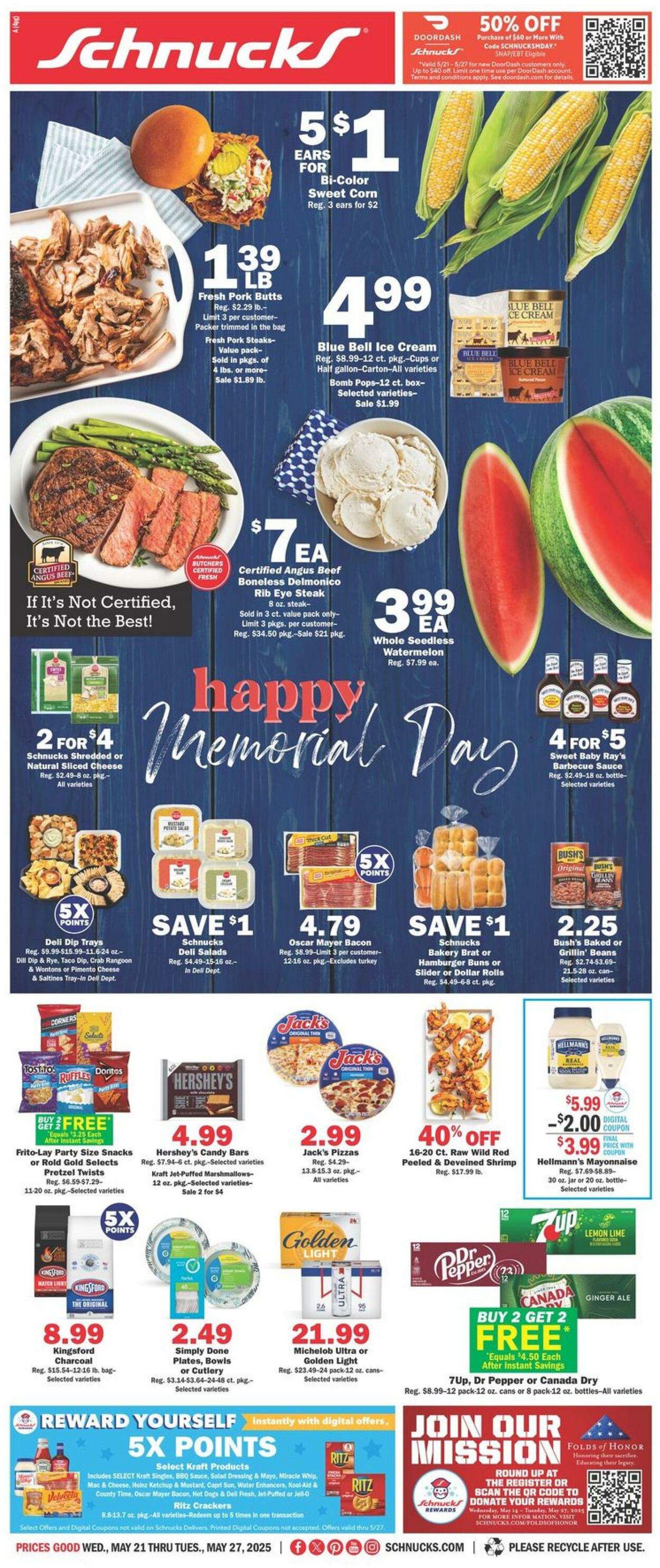 Catalogue Schnucks from 05/21/2025