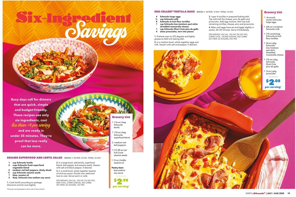 Catalogue Schnucks from 07/01/2025