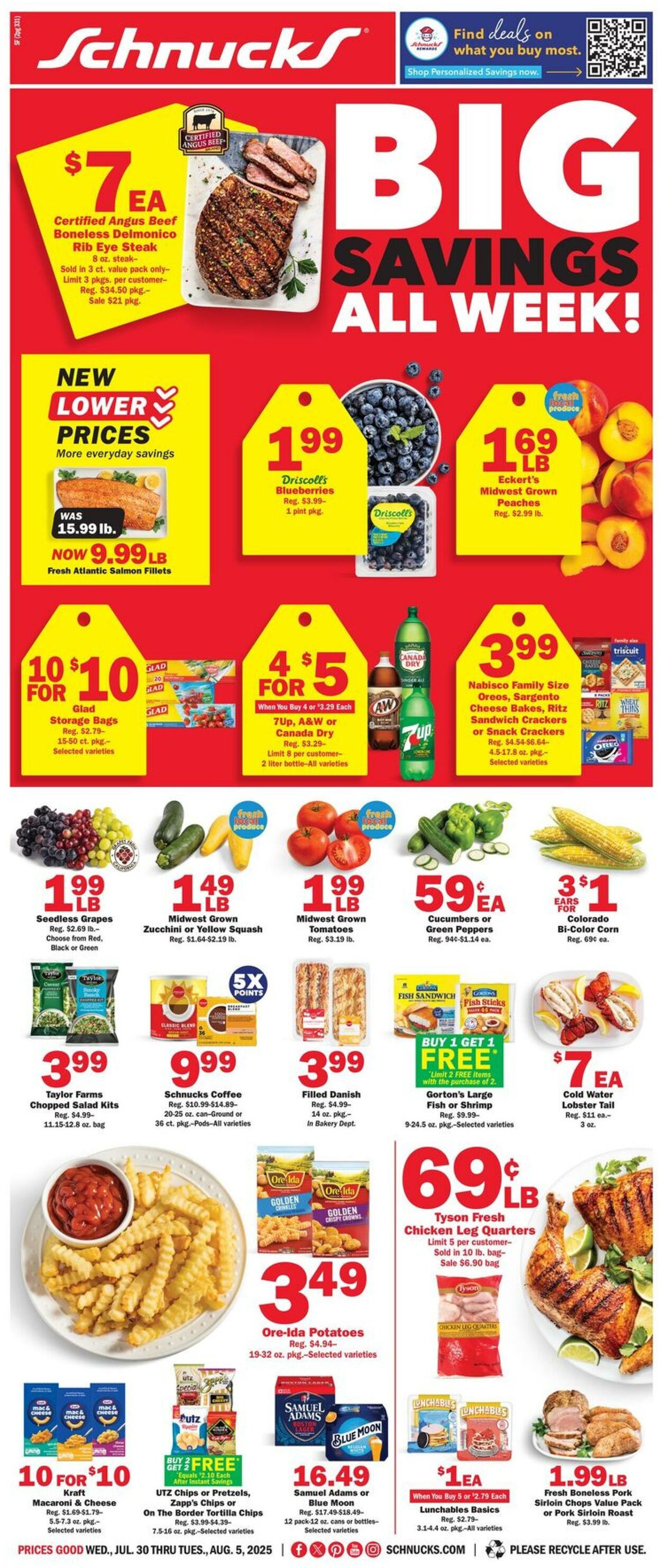 Catalogue Schnucks from 07/30/2025