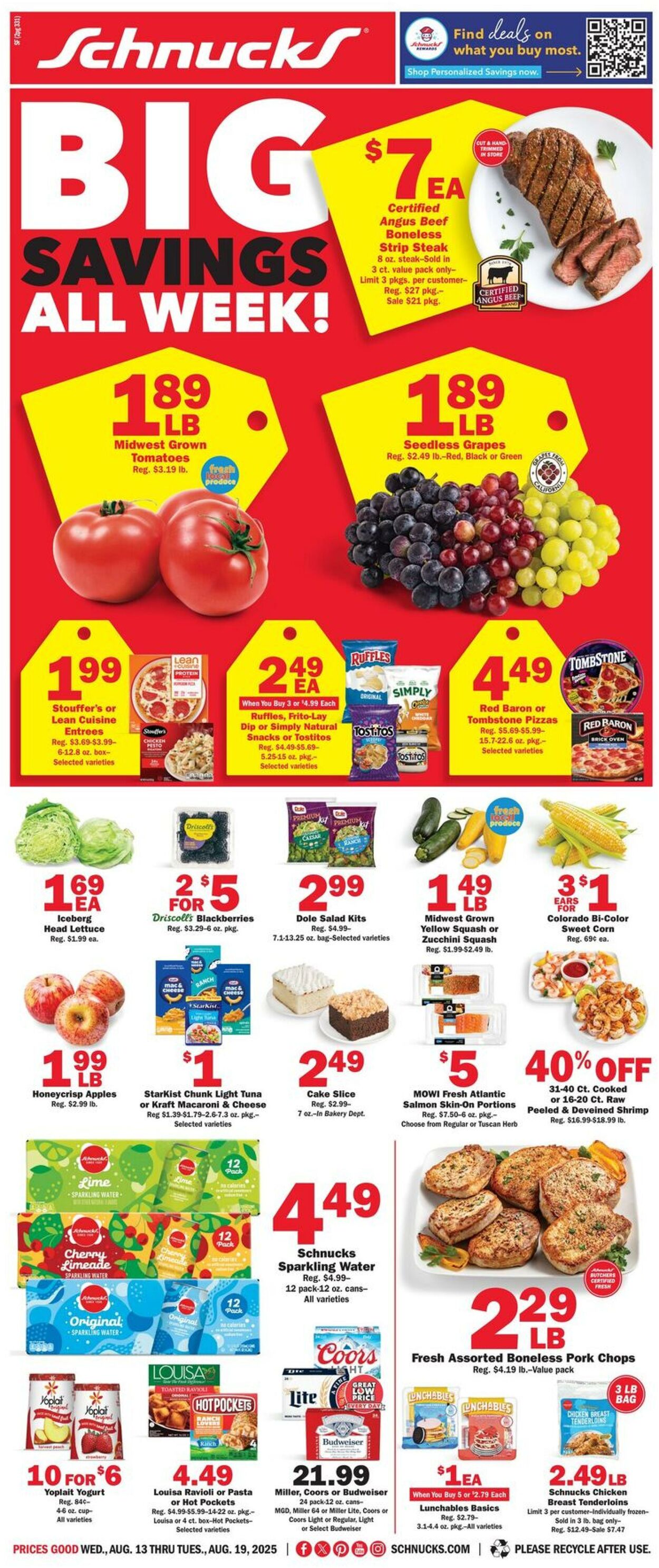 Catalogue Schnucks from 08/13/2025