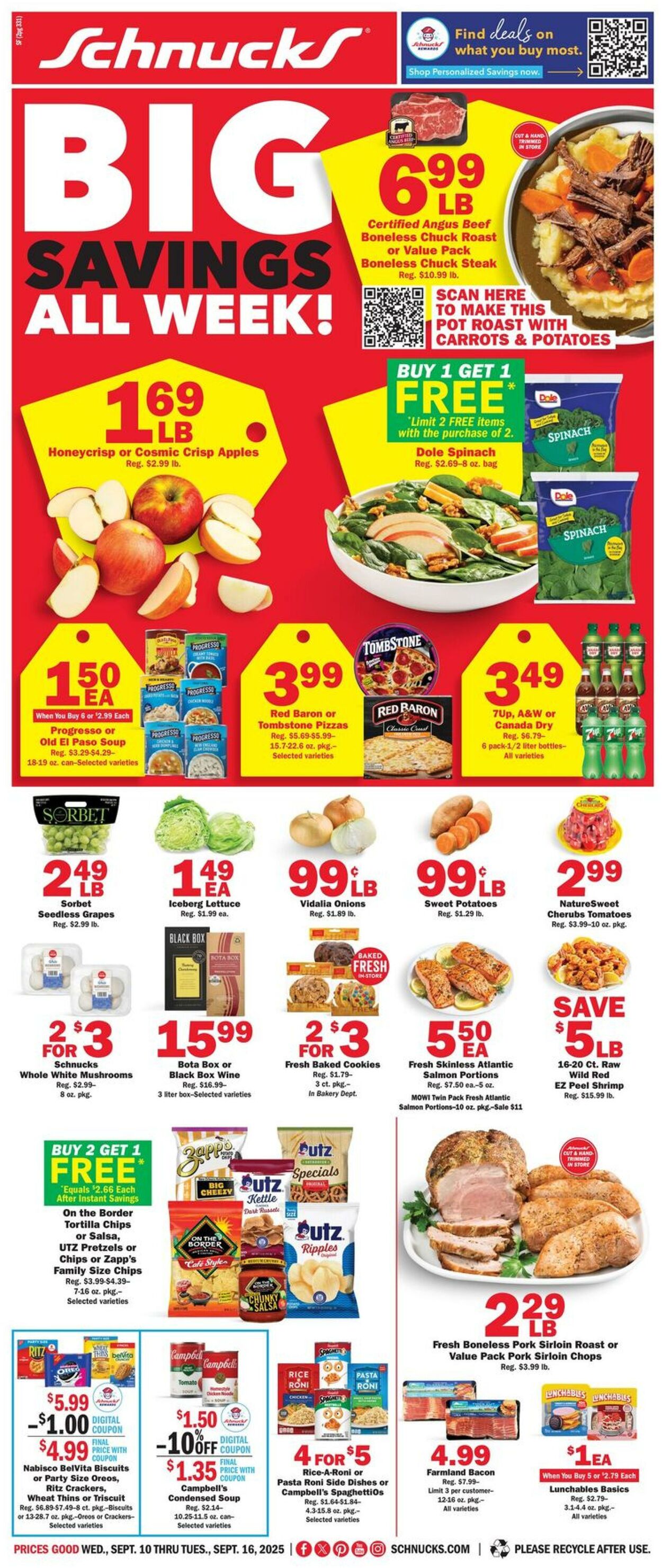 Catalogue Schnucks from 09/10/2025