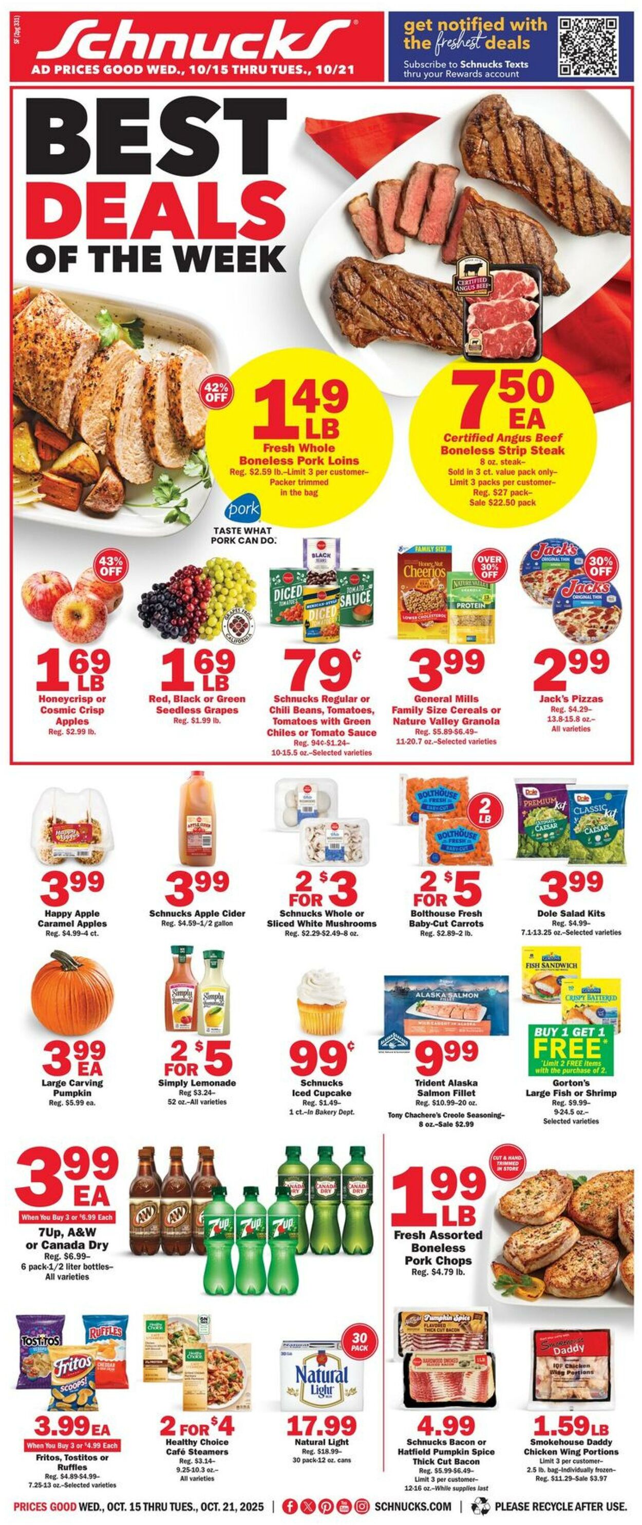 Catalogue Schnucks from 10/15/2025