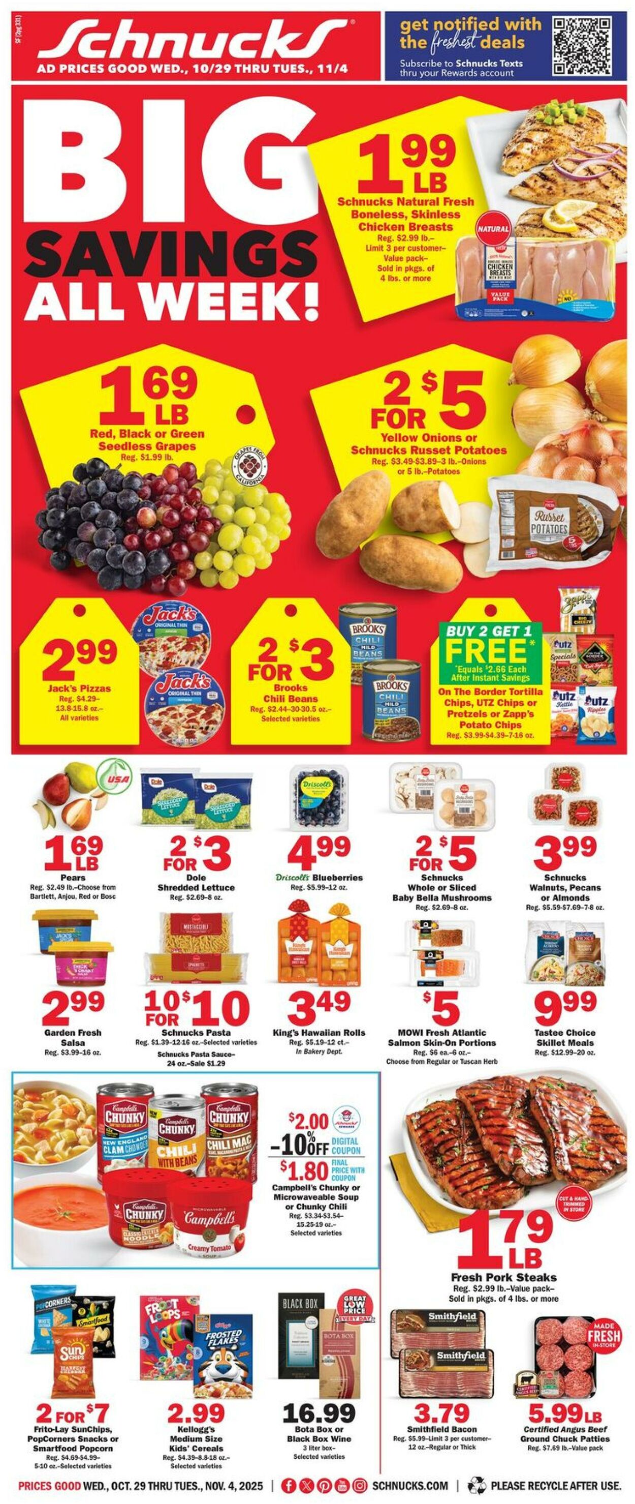 Catalogue Schnucks from 10/29/2025