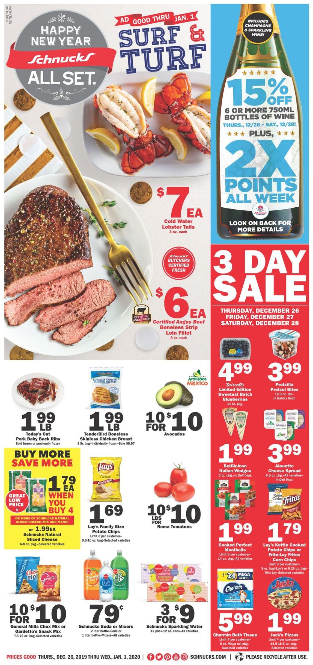 Schnucks New Year's Ad 2019/2020 Current weekly ad 12/26 01/01/2020