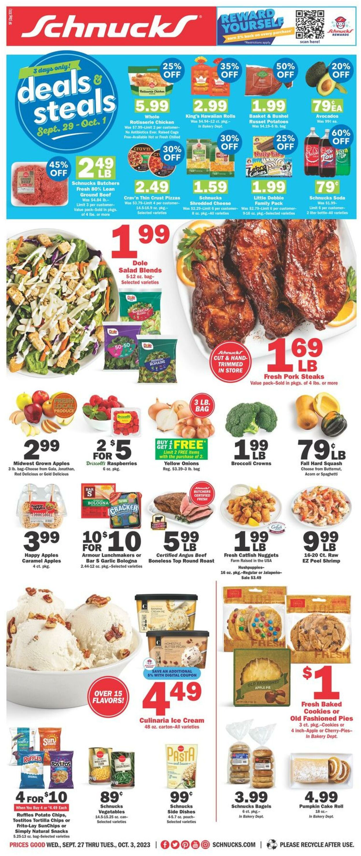 Catalogue Schnucks from 09/27/2023