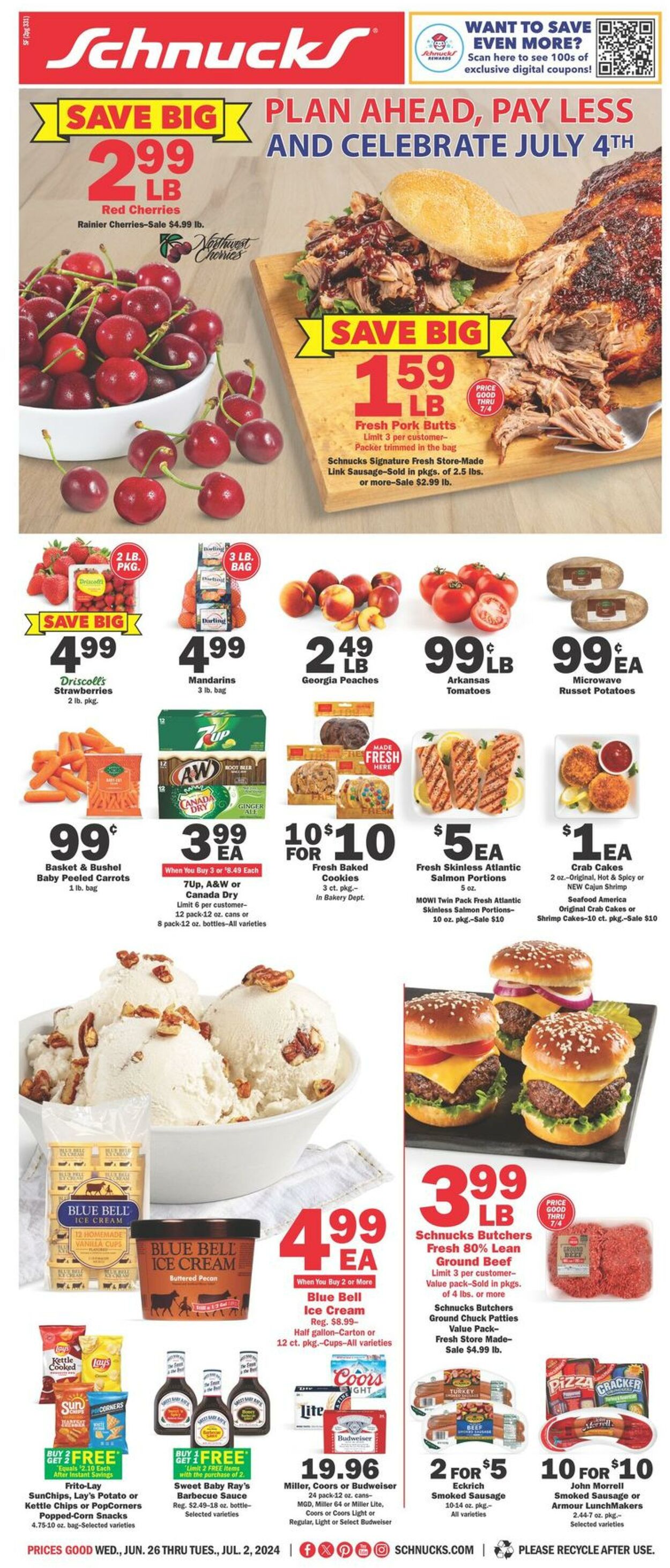 Catalogue Schnucks from 06/26/2024