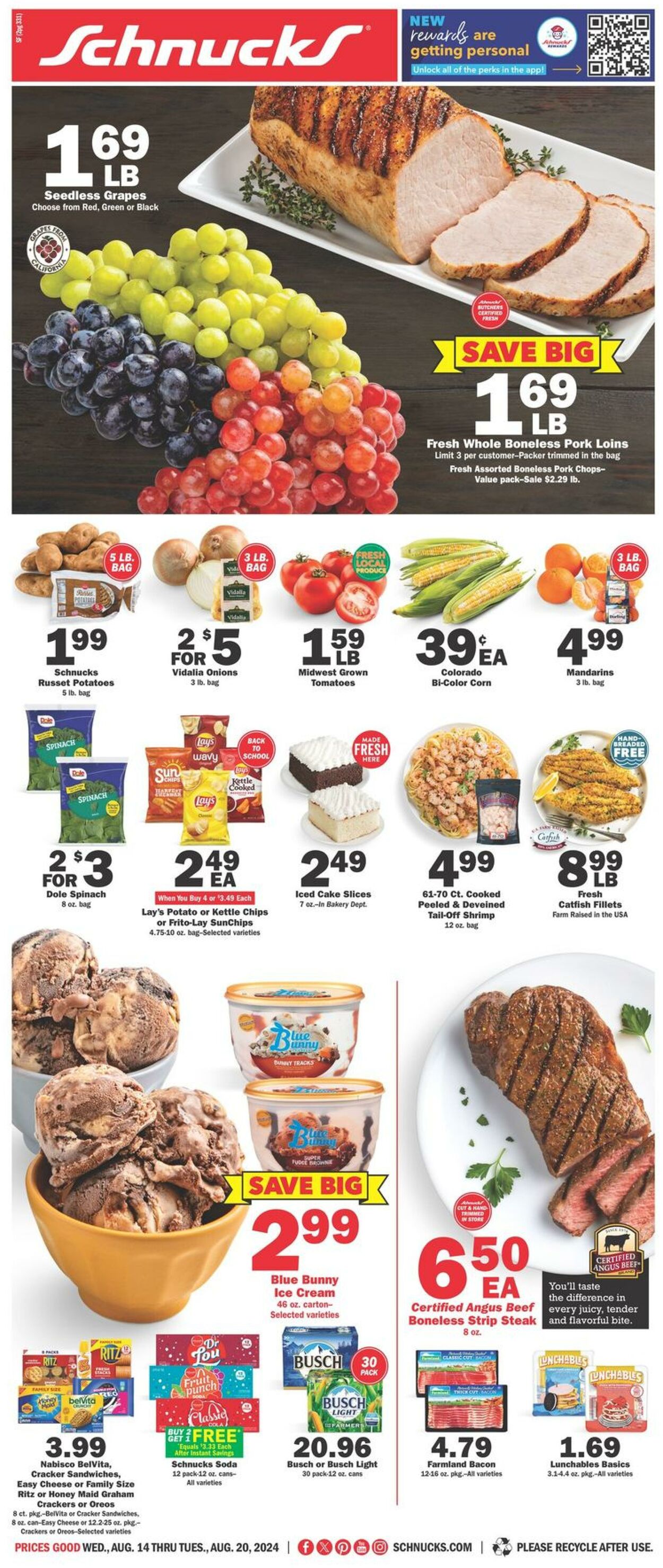 Catalogue Schnucks from 08/14/2024