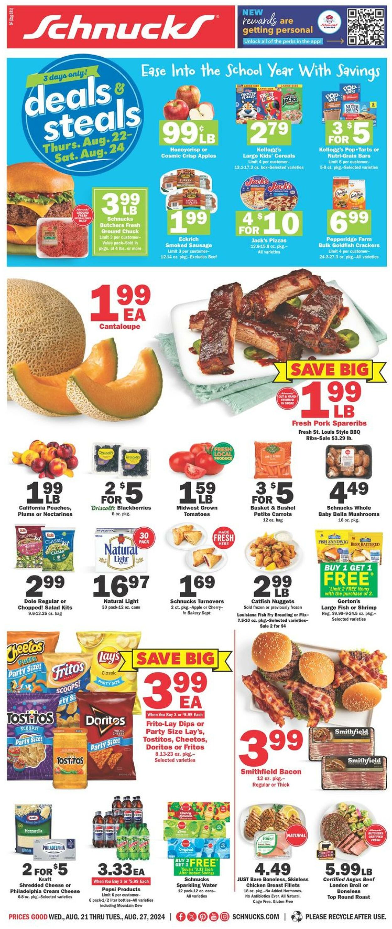 Catalogue Schnucks from 08/21/2024