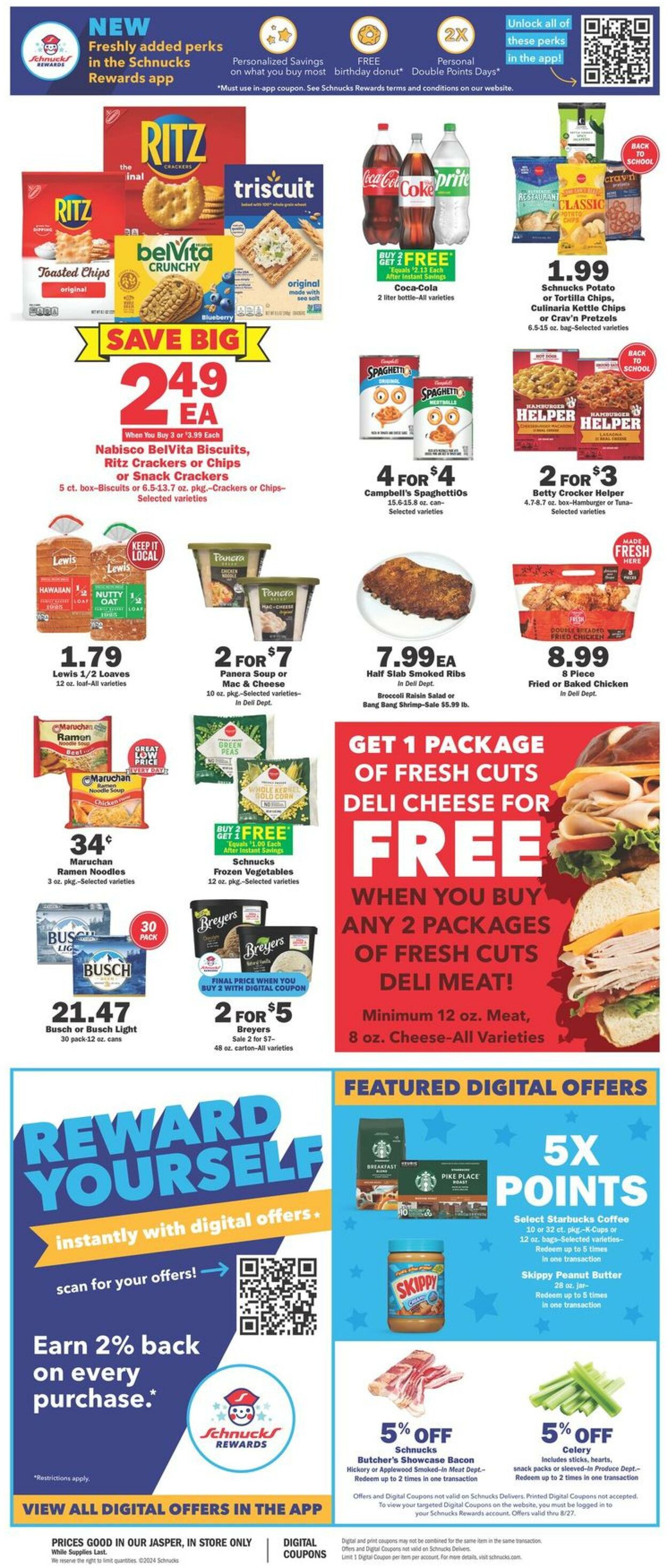 Catalogue Schnucks from 08/21/2024