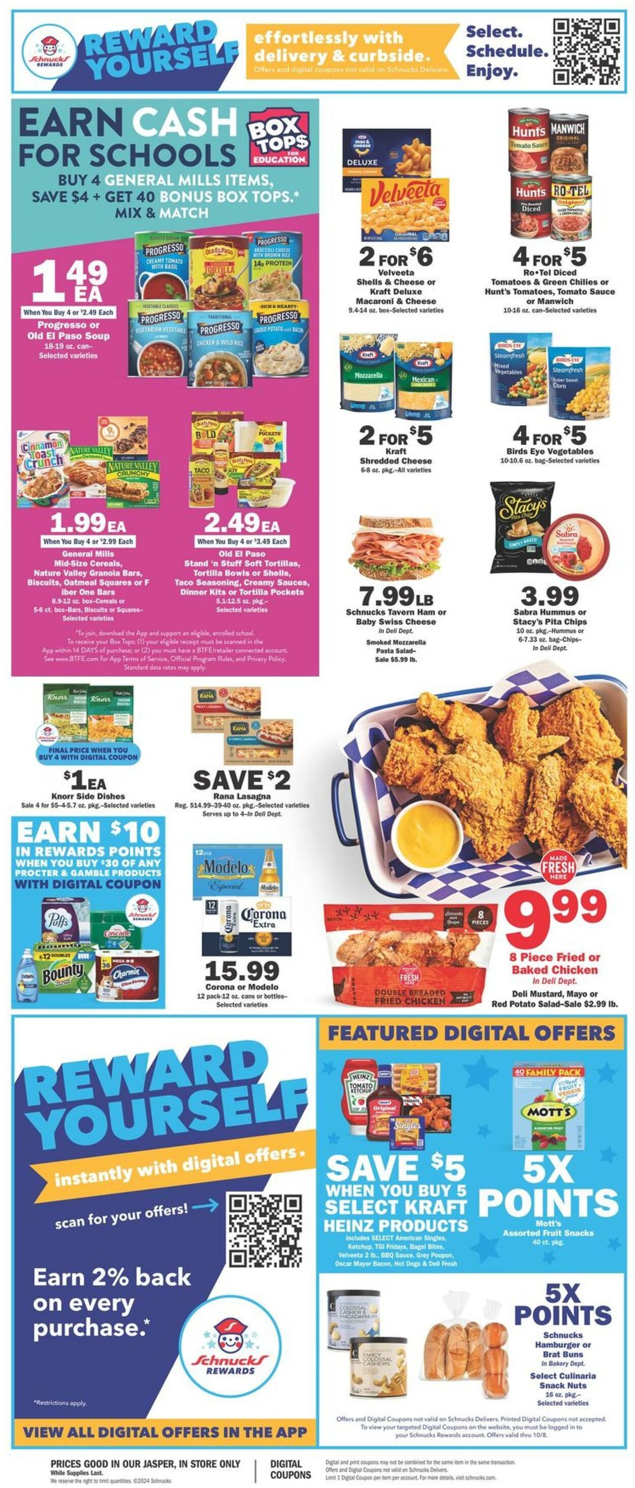 Catalogue Schnucks from 10/02/2024