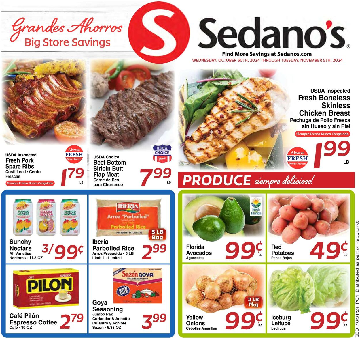 Catalogue Sedano's from 10/30/2024