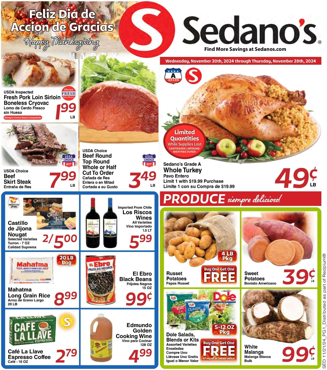 Catalogue Sedano's from 11/20/2024