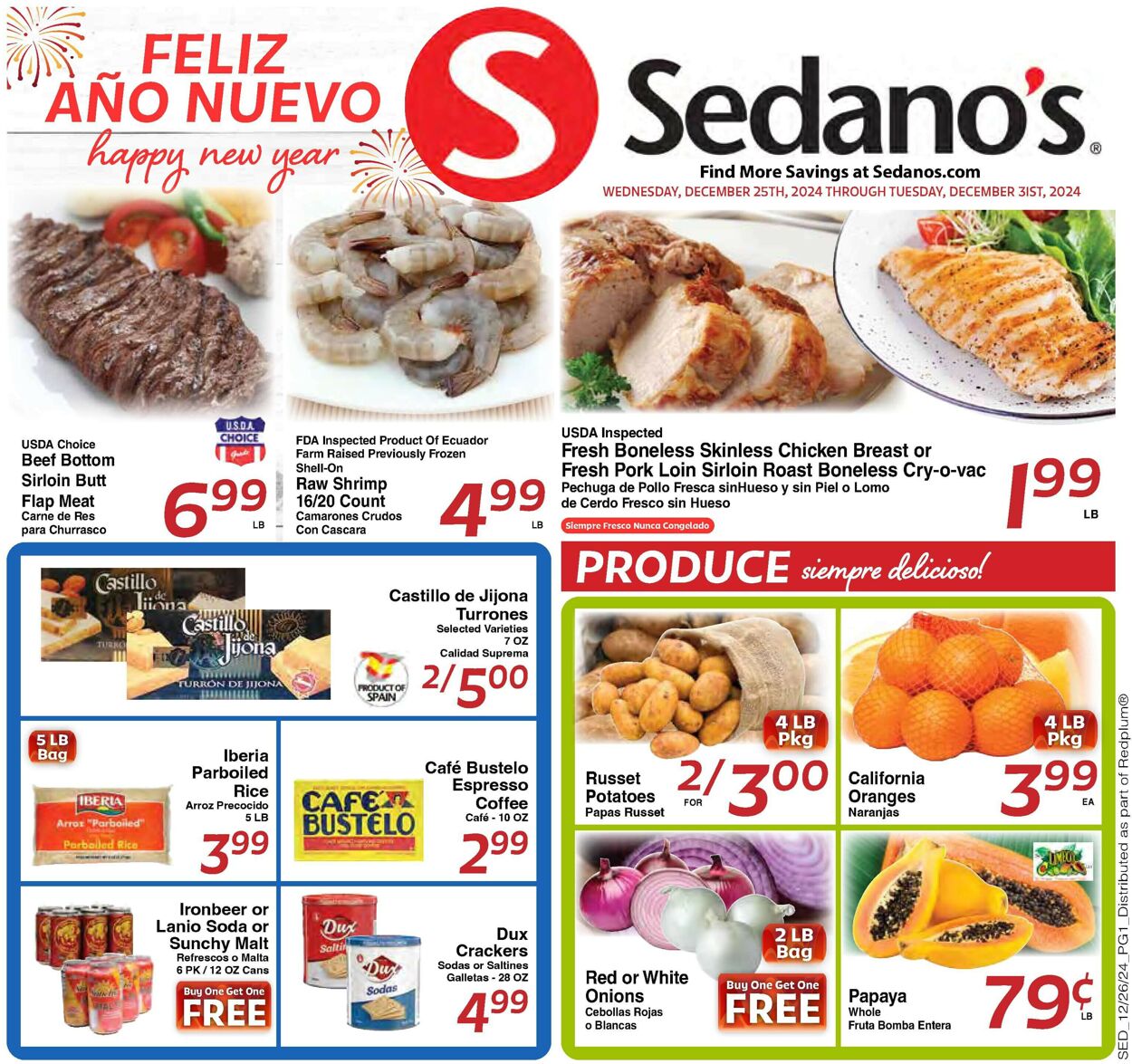 Catalogue Sedano's from 12/25/2024