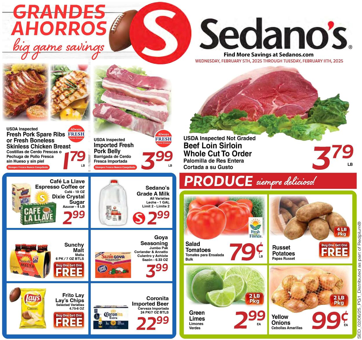 Catalogue Sedano's from 02/05/2025