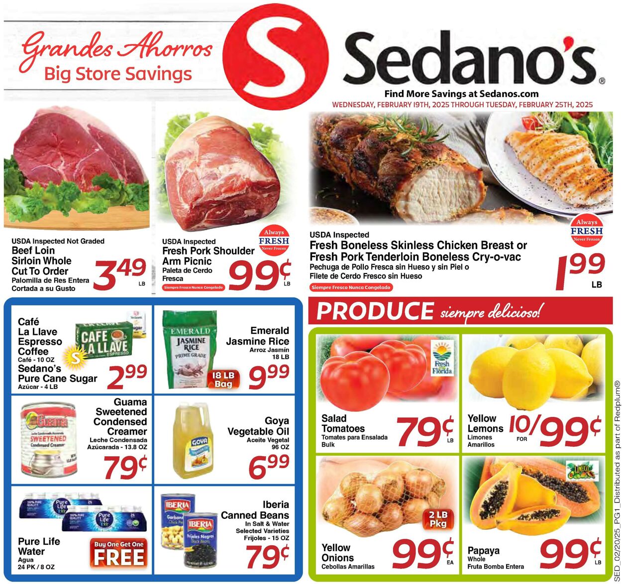 Catalogue Sedano's from 02/19/2025