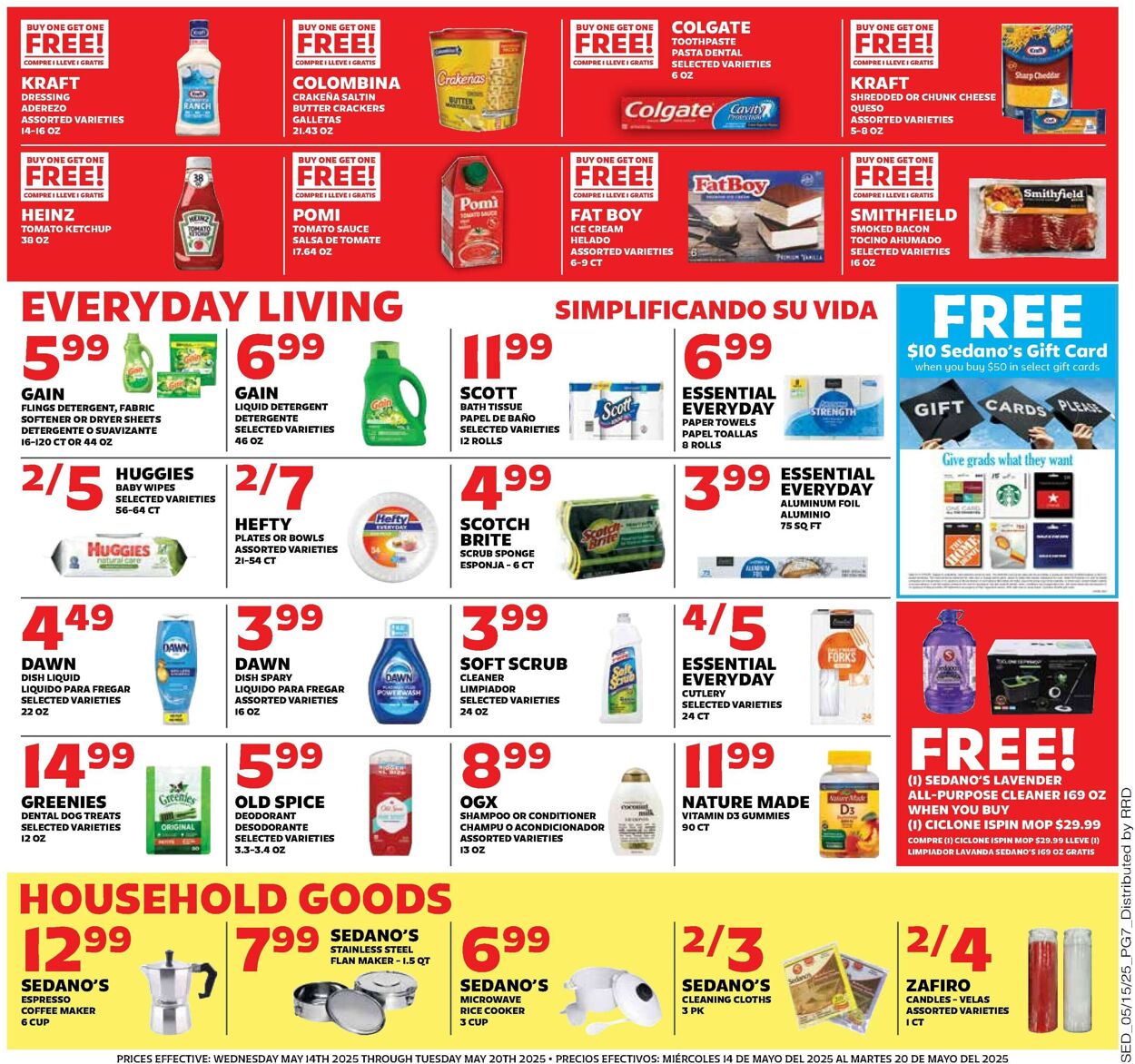 Catalogue Sedano's from 05/14/2025