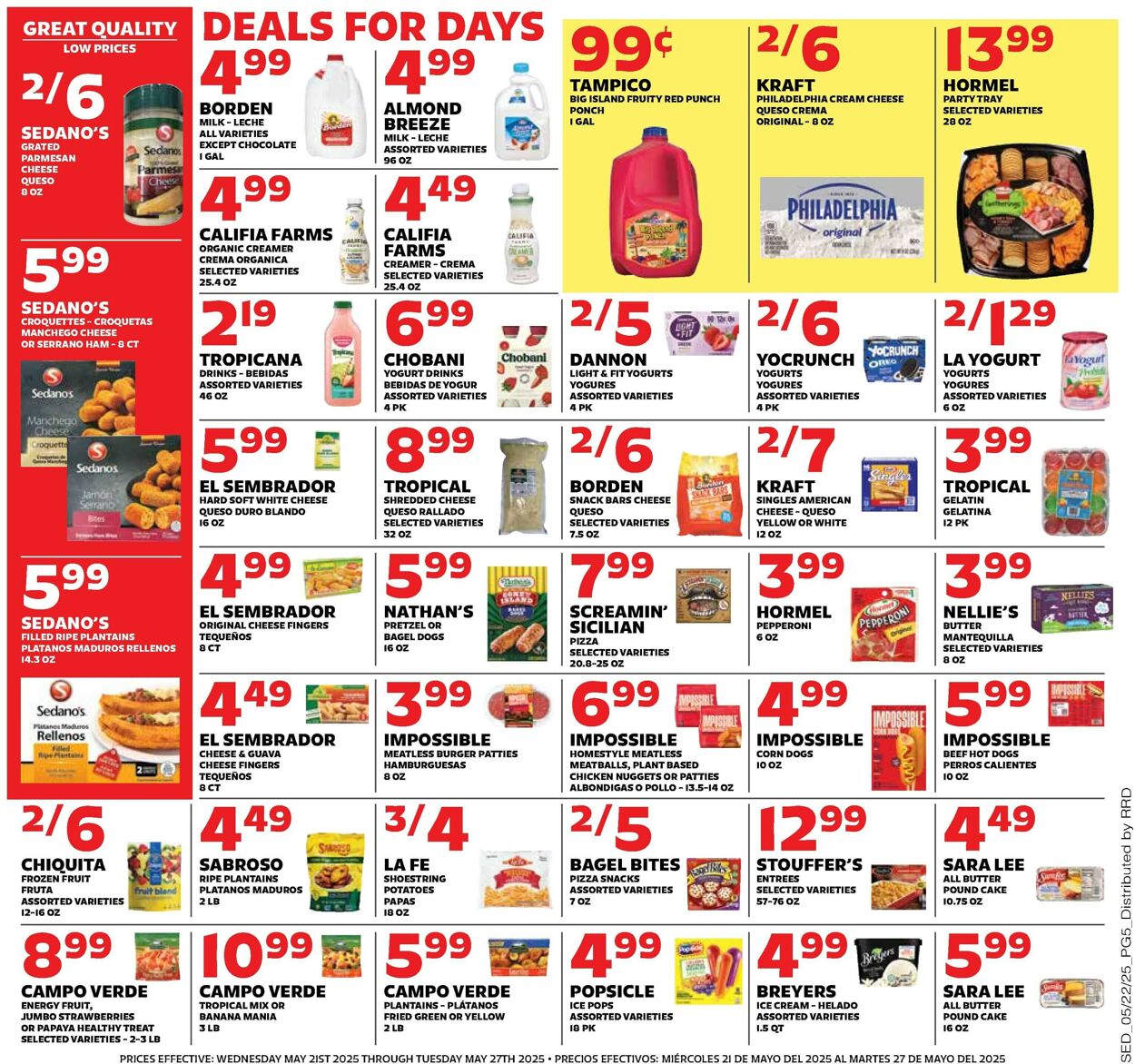 Catalogue Sedano's from 05/21/2025